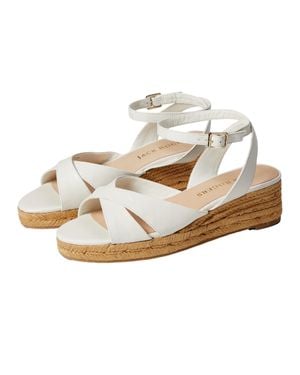 Jack Rogers Palmer Crisscross Espadrille Mid Wedge 163221Wg01-100 - Metallic