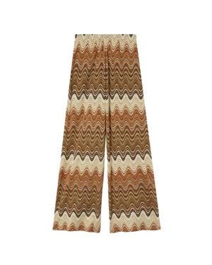 MC2 Saint Barth Amalia Degradé Raschel Long Pants Pant - Natural
