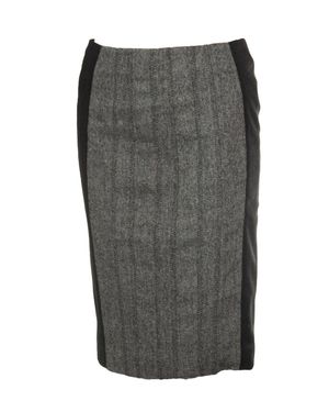 Karen Millen Wool Blend Skirt - Gray