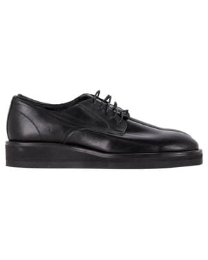Yohji Yamamoto Lace Up Loafers - Black
