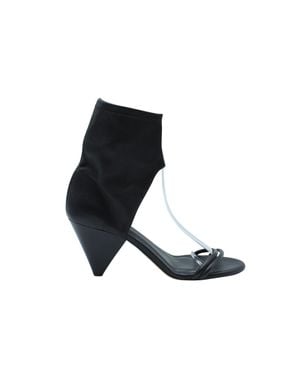 Isabel Marant Open Toe Triangular Heels - Black