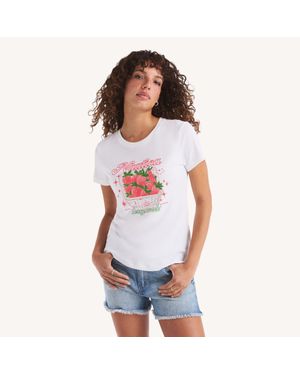 Nautica Berry Sweet Graphic T-Shirt - White