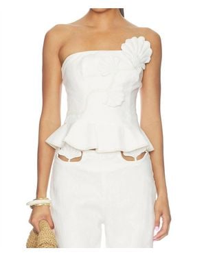 AZULU Vaiana Strapless Top - White