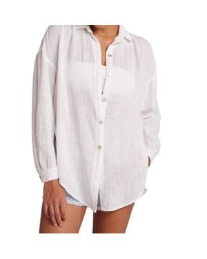 Bella Dahl Flowy Shirt - White