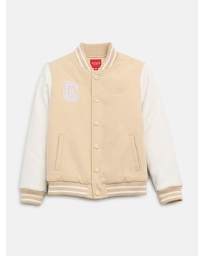 Guess Squad Varsity Jacket (7-14) - Natural