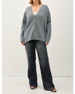 Be Cool Harper Ribbed Cardigan - Gray