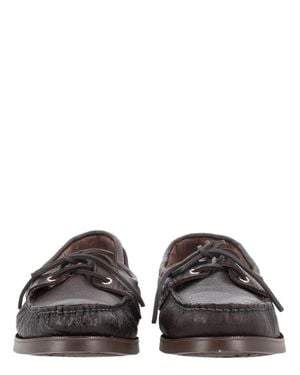 Paraboot Barth Rich Suede Loafers - Black