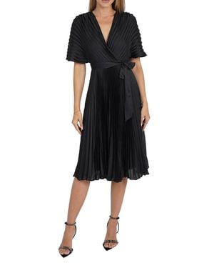 Love Token Diane Pleated Dress - Black