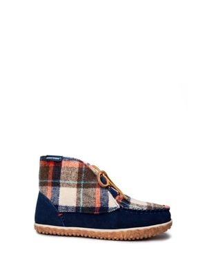 Minnetonka Torrey Faux Fur Lined Slipper Bootie - Blue
