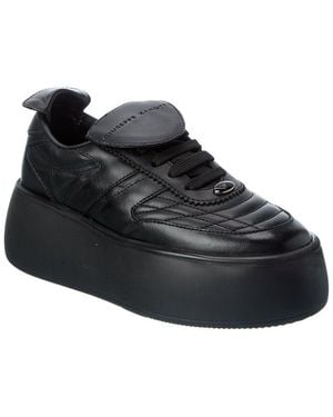 Giuseppe Zanotti Alma Leather Platform Sneaker - Black