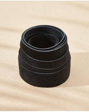 Zinzane Suede Obi Belt - Black