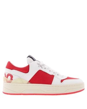 Jimmy Choo Eh/P Florent Low-Top Sneakers - Red