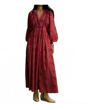Kinga Csilla Malva Mascal Dress - Red