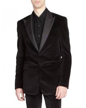 Amiri Velvet Blazer Sport Coat - Black