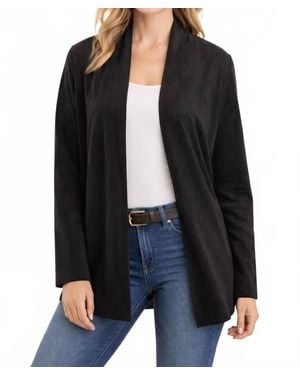 Weavz Faux Suede Jacket - Black