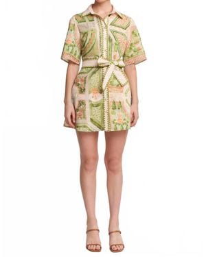En Saison Sariyah Mini Shirt Dress - Yellow