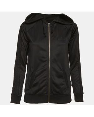 Just Cavalli Jersey Zip-Up Jacket - Black