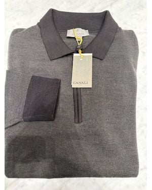 Canali Quarter Zip Sweater - Gray