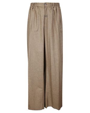 Martine Rose Extreme Wide Leg Tailored Pants - Natural