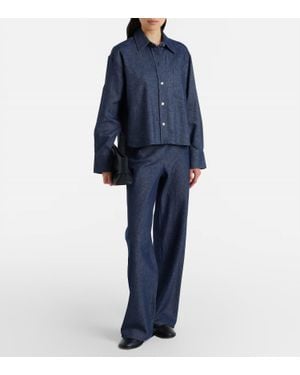 Vince Colette Chambray Bias Pants - Blue