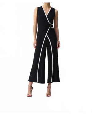 Joseph Ribkoff Sleeveless Culotte Jumpsuit - Black