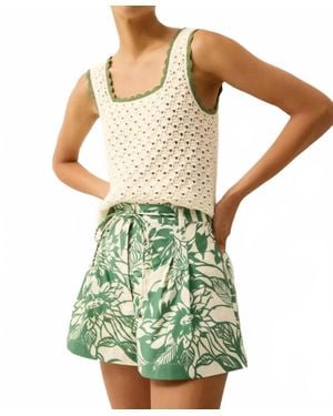 Marie Oliver Lander A-Line Shorts - Green