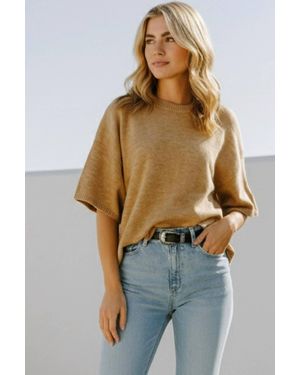 Mustard Seed Oversized Sweater Top - Multicolor