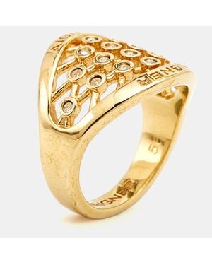 Aigner Crystals Tone Ring - Metallic