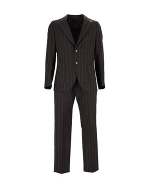 Tombolini Dream Pinstripe Two-Piece Suit - Black