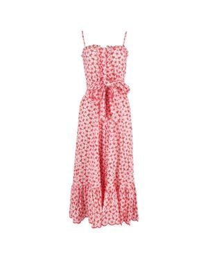 Lisa Marie Fernandez Floral Print Maxi Dress - Pink