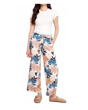 Charlie b Printed Wide Leg Pants - Blue