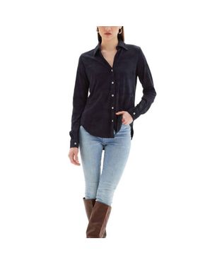 Chrldr Camo Amrat Blouse - Blue