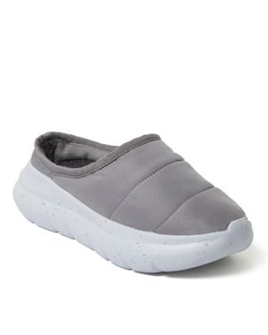 Dearfoams Ontario Slip-On Clog With Regnr8 - Gray