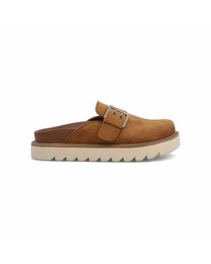 MIA Zamira Suede Mules - Brown