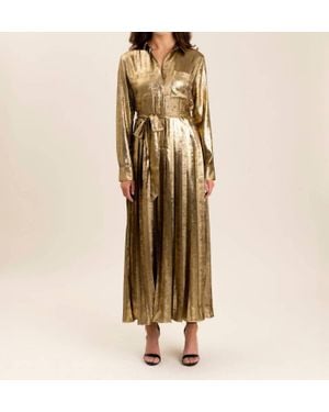 S'Edge Adair Long Sleeve Dress - Metallic