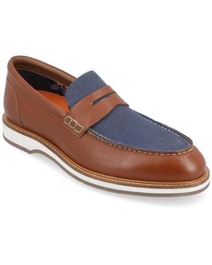 Thomas & Vine Kaufman Moc Toe Penny Loafer - Blue