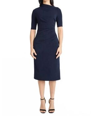 Maggy London Erin Half Sleeve Dress - Blue