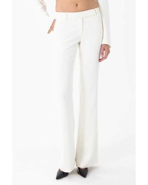 Ronny Kobo 90's Low Waist Trouser Pants - White