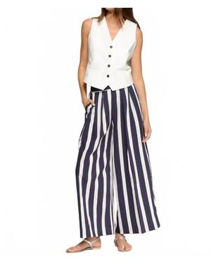 Vilagallo Marian Wide Leg Pants - Blue