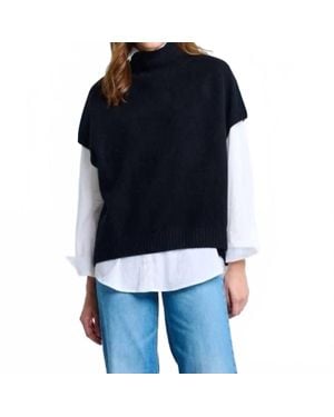 Lisa Todd Twist Sweater Vest - Blue