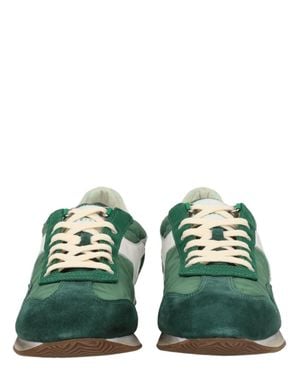 Diadora Equipe Vela Sw Suede Low-Top Sneakers - Green