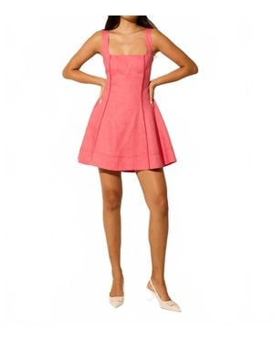 Kivari Ellie Strappy Mini Dress - Red