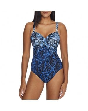 Miraclesuit It's A Wrap One Piece Swimsuit - Blue