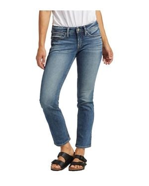 Silver Jeans Co. Low-Rise Britt Straight Jean - Blue