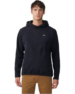 Mountain Hardwear Microchill Hoodie 'Sblack Long Sleeve Pullover Erk1554 - Blue
