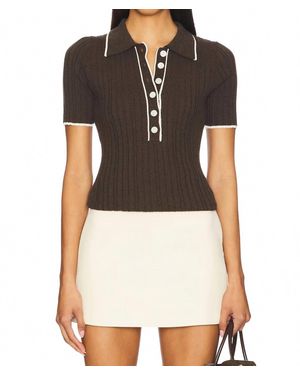 Anna Quan Zora Short Sleeve Top - Black