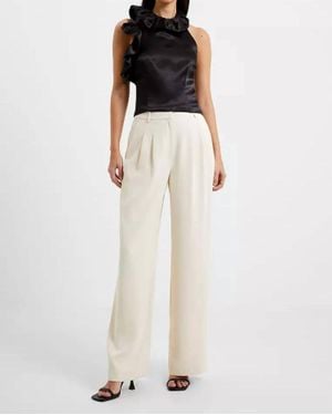 French Connection Adora Satin Top - White