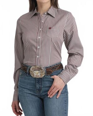 Cinch Arena Fit Button-Down Western Shirt - Gray
