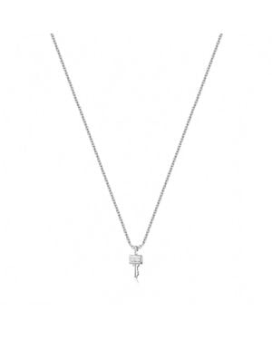 Ania Haie Under Lock & Key Necklace - Metallic