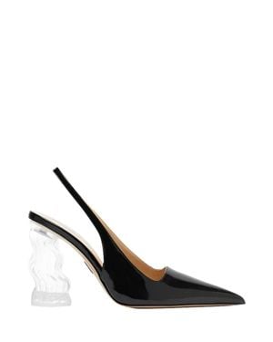 Paul Andrew Glass 95 Slingbacks - Black